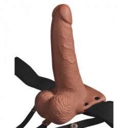 Fetish Fantasy - Strap On con Pene Realistico, con Vibrazione, Ricaricabile USB, Pvc
