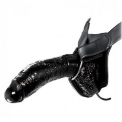 Fetish Fantasy - Strap On con Dildo Realistico, in Metallo, Cinturino Regolabile
