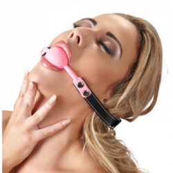 Bad Kitty Pink Gag - Costrittivo per la Bocca con Palla i Silicone, Ø ca. 4 cm