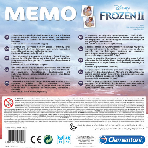Clementoni Memo Disney Frozen 2