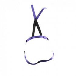 Dillio Strap - Strap On, con Bretelle, Azione Pegging, Stimolante, Viola