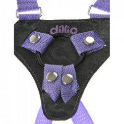 Dillio Strap - Strap On, con Bretelle, Azione Pegging, Stimolante, Viola