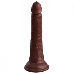 King Cock Elite Dual Density 7 - Dildo Realistico con Ventosa, 17,8 cm, Ø max. 3,5 cm