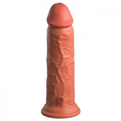 King Cock Elite Dual Density 8 - Dildo Realistico con Vibrazione, Impermeabile, Ricaricabile, 20 cm, Ø max. 5,4 cm