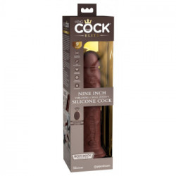 King Cock Elite Dual Density 9 - Dildo Realistico con Vibrazione, Telecomando, Impermeabile, Ricaricabile