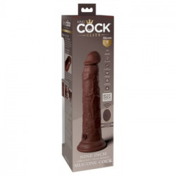 King Cock Elite Dual Density 9 - Dildo Realistico con Vibrazione, Telecomando, Impermeabile, Ricaricabile