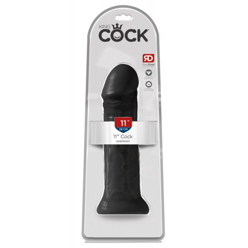 King Cock KC 11 - Dildo Realistico, Nero, 24,5...