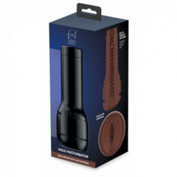 Kiiroo Feel Stroker Generic Dark Brown - Masturbatore a Forma di Vagina, Senza Vibrazione