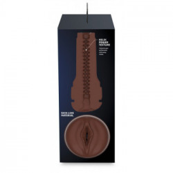 Kiiroo Feel Stroker Generic Dark Brown - Masturbatore a Forma di Vagina, Senza Vibrazione