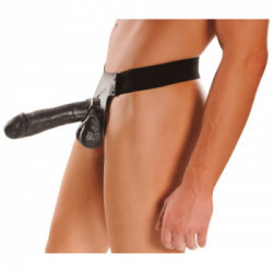 Fetish Fantas - Strap On con Dildo Realistico, Cavo, Nero, Lungo, Grosso