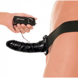 Fetish Fantasy - Strap On con Vibrazione, Dildo Realistico, con Telecomando, Multispeed, Nero, Richiede Batterie