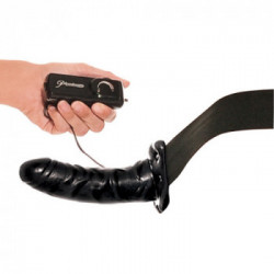 Fetish Fantasy - Strap On con Vibrazione, Dildo Realistico, con Telecomando, Multispeed, Nero, Richiede Batterie