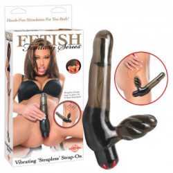 Fetish Fantasy - Strap On Con Vibrazione, a Regolazione, a Batterie, Grigio