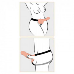 Fetish Fantasy - Strap On con Dildo Realistico, Lungo, Stimolante, Potenziante