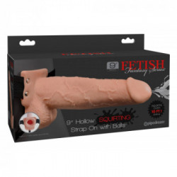 Fetish Fantasy - Strap On con Dildo Realistico, Eiaculazione, Molto Lungo, Stimolante, Potenziante