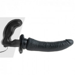 Fetish Fantasy - Strap On con Vibrazione, Telecomando, a Batterie, Lungo , Nero