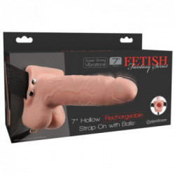 Fetish Fantasy - Strap On con Vibrazione, Dildo Realistico, Potenziante, Lungo