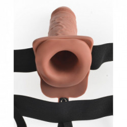 Fetish Fantas - Strap On con Vibrazione, Dildo Realistico, Ricaricabile, Lungo, Potenziante