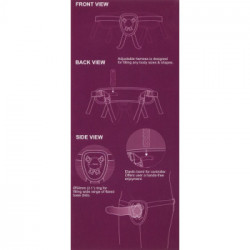 Excellent Power - Strap On con Vibrazione, Dildo Realistico, Richiede Batterie, Lungo, con Cintura