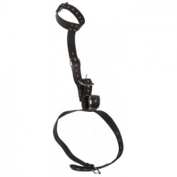 Bad Kitty Neck Restraint With Handcuffs - Collare con Polsini