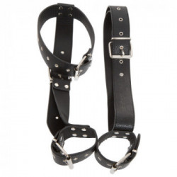 Bad Kitty Neck Restraint With Handcuffs - Collare con Polsini