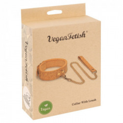 Vegan Fetish Collar Plus Leash Vegan - Collare in Sughero con Guinzaglio 