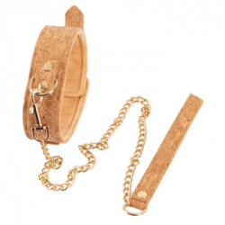 Vegan Fetish Collar Plus Leash Vegan - Collare in Sughero con Guinzaglio 