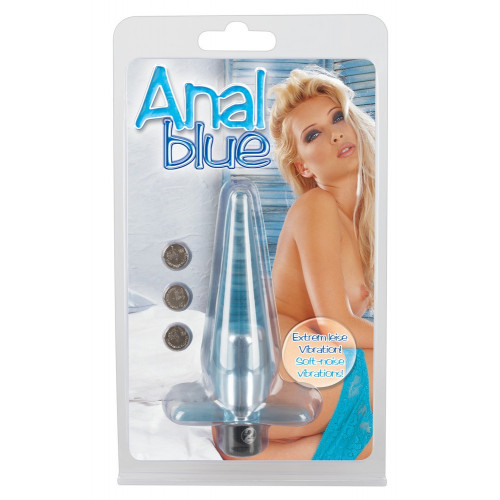 Orion Anal - Plug Anale, a Punta, Blu, Stimolante