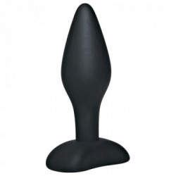 Black Velvets - Plug Anale, Silicone, Nero, Piede a ventosa