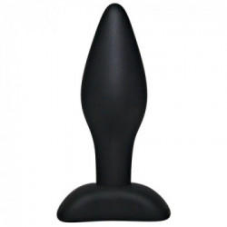 Black Velvets - Plug Anale, Silicone, Nero, Piede a ventosa