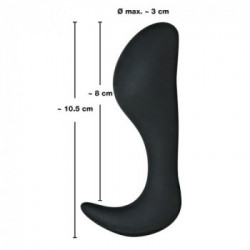 Black Velvets - Plug Anale, Nero, Flessibile, Tg Medium