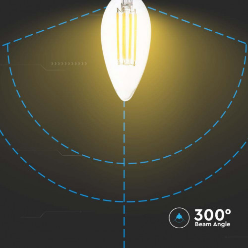 V-TAC Lampadina LED Bulb E14 6W 130LM/W Candela...