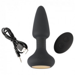 You2Toys - Plug Anale, Rotante, a Batterie, Remote Control, Nero, a Punta, Silicone