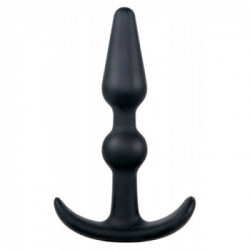 You2Toys - Plug Anale in Silicone, Nero, Ispessimento Sferico