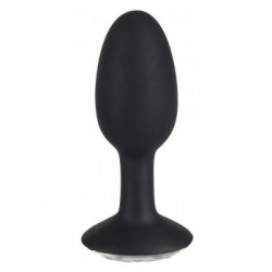 You2Toys - Plug Anale in Silicone, Nero, Con Gemma, Sensuale, Silicone