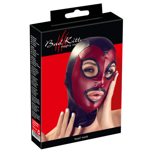 Bad Kitty - Maschera Fetish, Aderente, Nera ,...