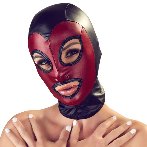 Bad Kitty - Maschera Fetish, Aderente, Nera ,...