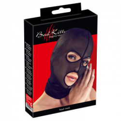 Bad Kitty - Maschera. Maglia Fine, Semitrasparente, Unisex, Nera
