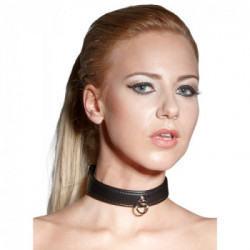 Bad Kitty - Collare Bondage, Nero, Similpelle, Regolabile