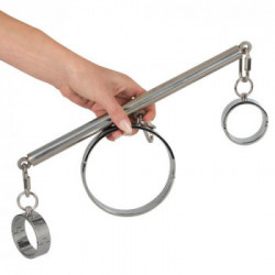 Bad Kitty - Set Bondage, Bracciale, Manette, Gogna, Acciaio Inox