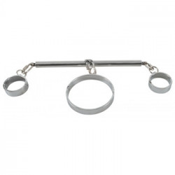 Bad Kitty - Set Bondage, Bracciale, Manette, Gogna, Acciaio Inox