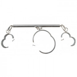 Bad Kitty - Set Bondage, Bracciale, Manette, Gogna, Acciaio Inox