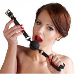 Bad Kitty - Costrittivo per la Bocca, con Palla, Nero, Silicone