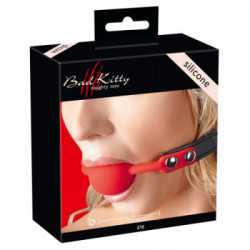 Bad Kitty - Costrittivo per la Bocca, con Palla, Silicone, Rosso
