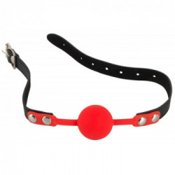 Bad Kitty - Costrittivo per la Bocca, con Palla, Silicone, Rosso