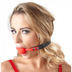 Bad Kitty - Costrittivo per la Bocca, con Palla, Silicone, Rosso