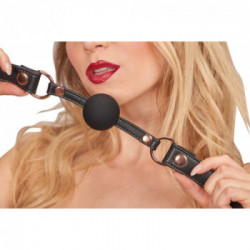 Bad Kitty - Costrittivo per la Bocca, con Palla, Nera, Silicone