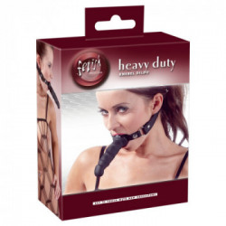 Fetish Collection - Costrittivo per la Bocca, con Dildo, Nero, Lungo, Silicone