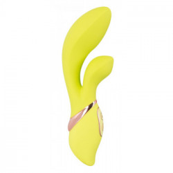 Jülie Lovetoys - Vibratore Rabbit Punto G, Stimolante, Giallo, Silicone