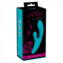 Javida - Vibratore Rabbit, Punto G, Blu, Silicone, Ricaricabile